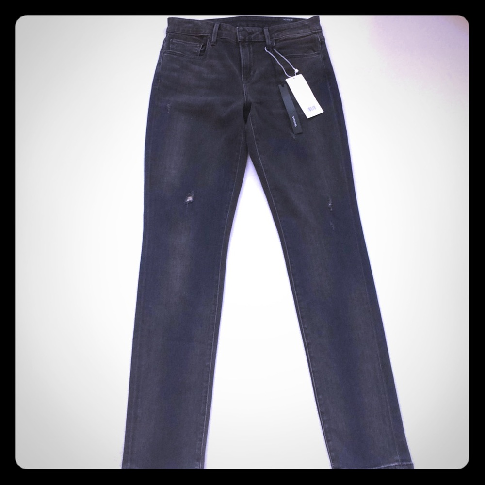 Women's Vince black distress vintage skinny jeans